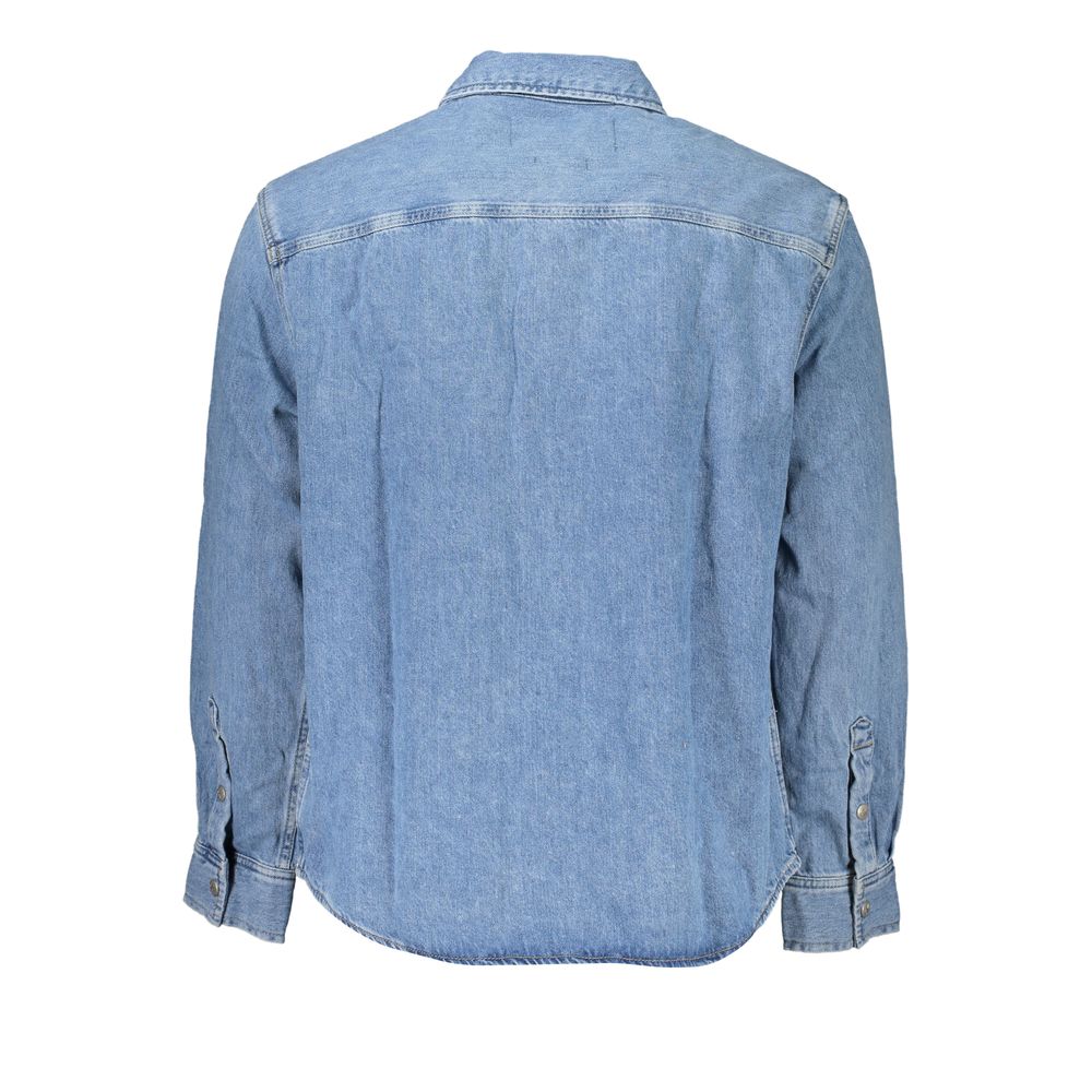 Calvin Klein Light Blue Cotton Men Shirt