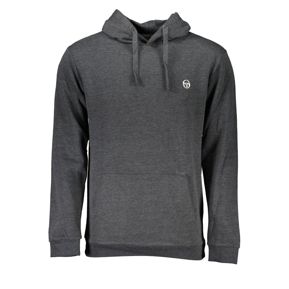 Sergio Tacchini Gray Cotton Men Sweatshirt