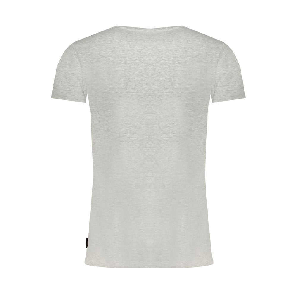 Gaudi Gray Cotton Men T-Shirt