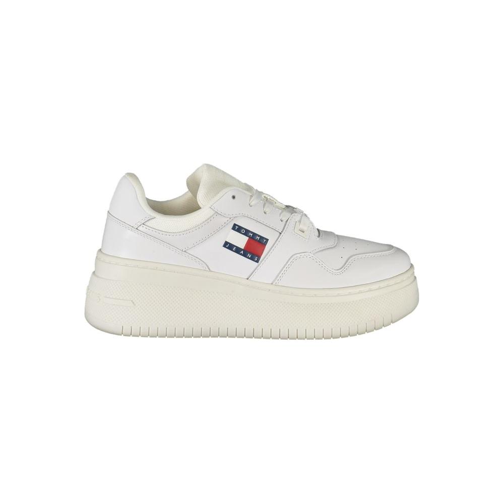 Tommy Hilfiger White Leather Women Sneaker