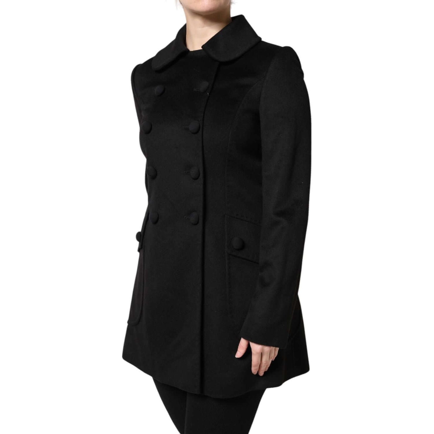 Dolce & Gabbana Black Wool Sartoria Italiano Blazer Jacket