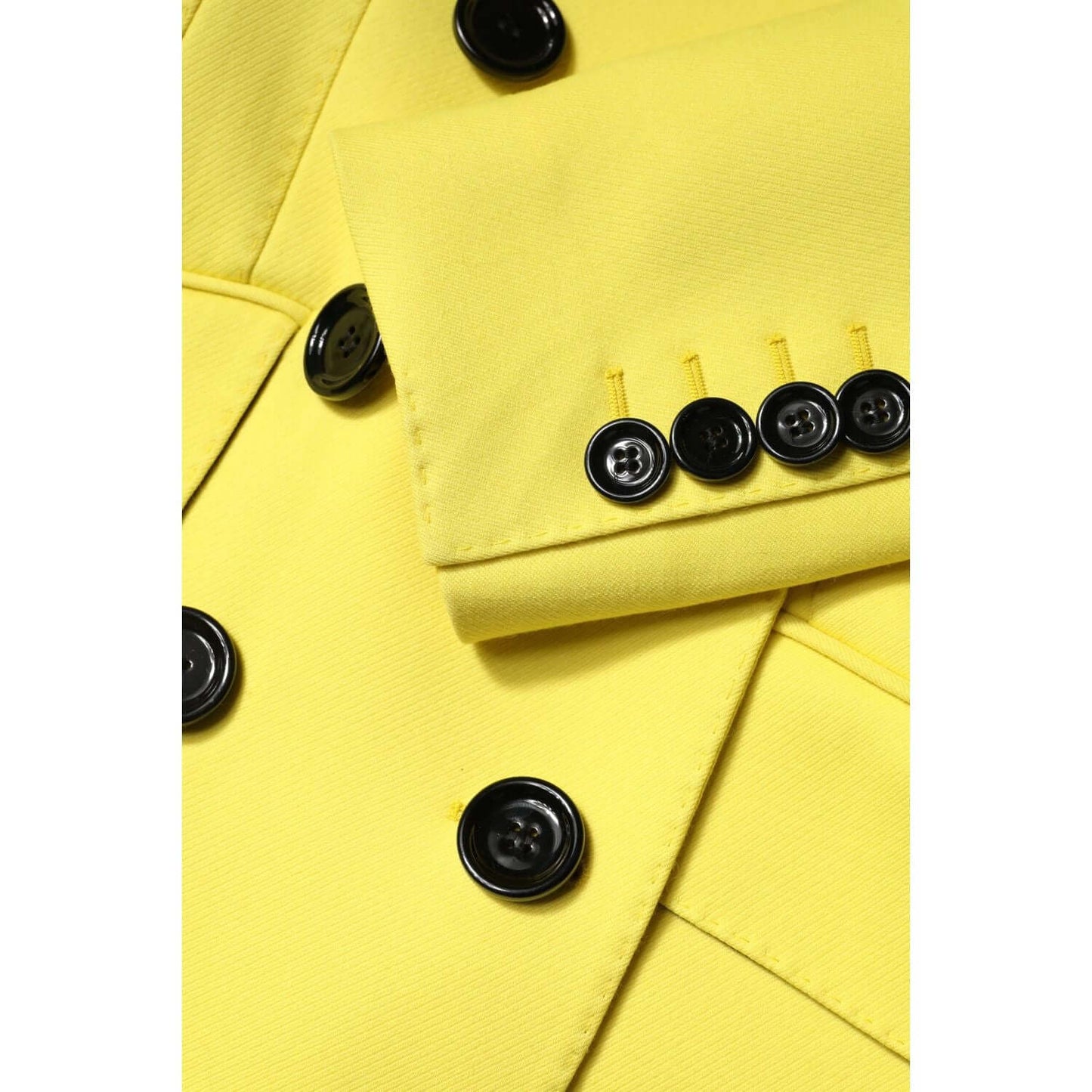 Dolce & Gabbana Yellow Double Breasted Trench Coat Jacket