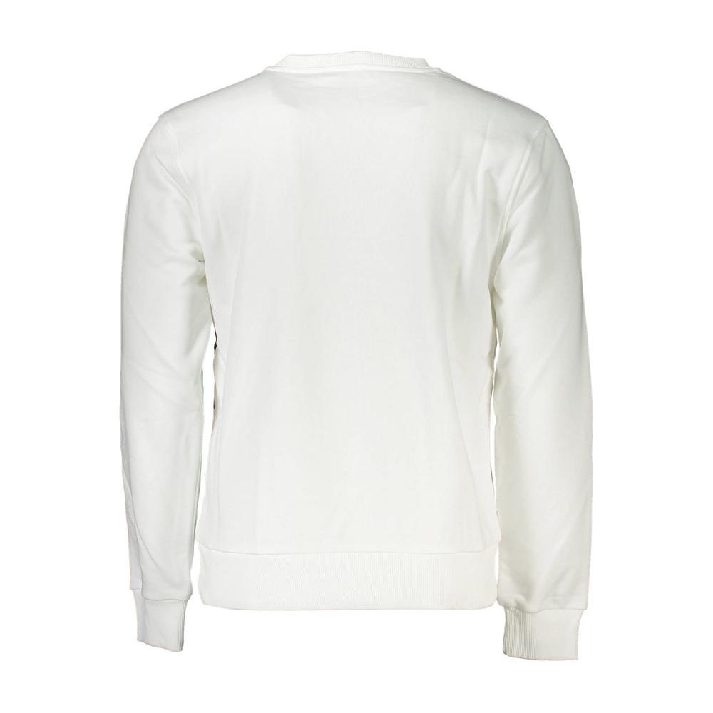 Cavalli Class White Cotton Men Sweater