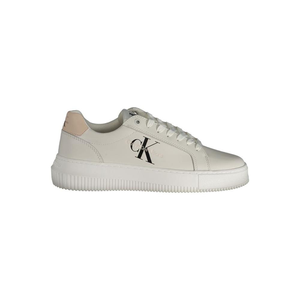 Calvin Klein White Polyester Sneaker