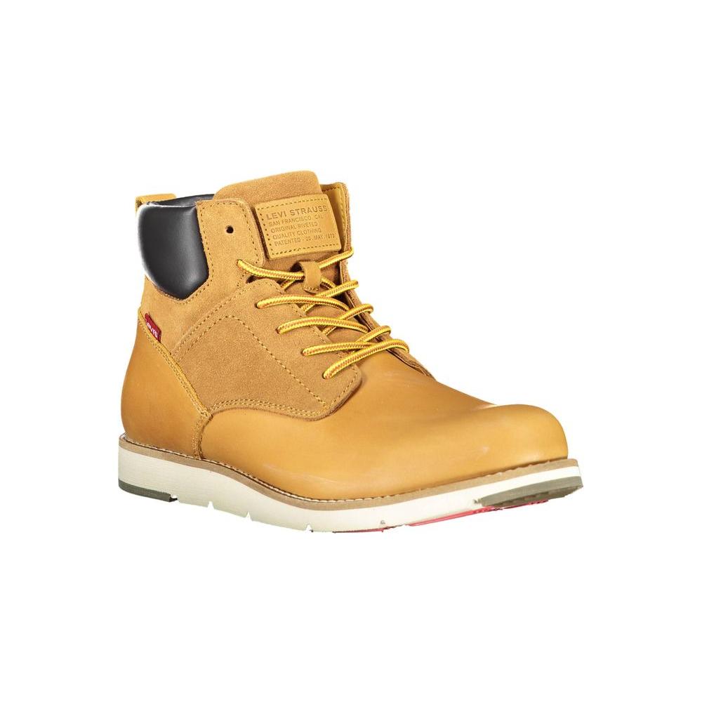 Levi's Beige Leather Men Boot