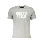North Sails Gray Cotton T-Shirt NO-27961-S