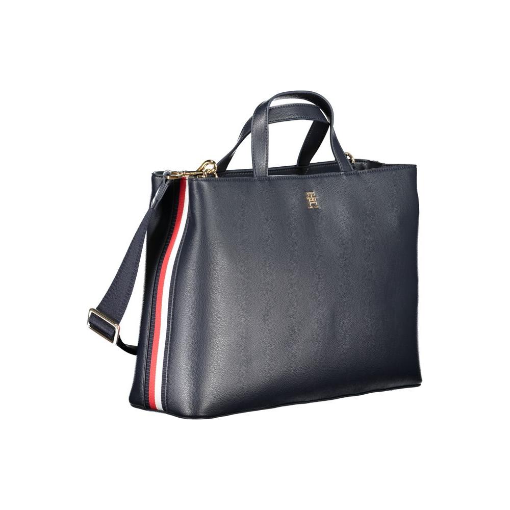 Tommy Hilfiger Blue Polyester Handbag