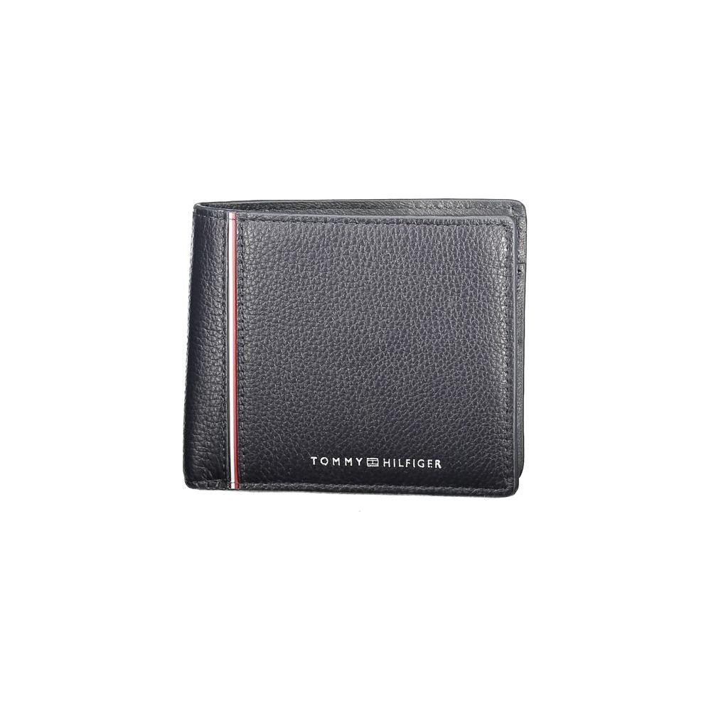 Tommy Hilfiger Blue Leather Men Wallet