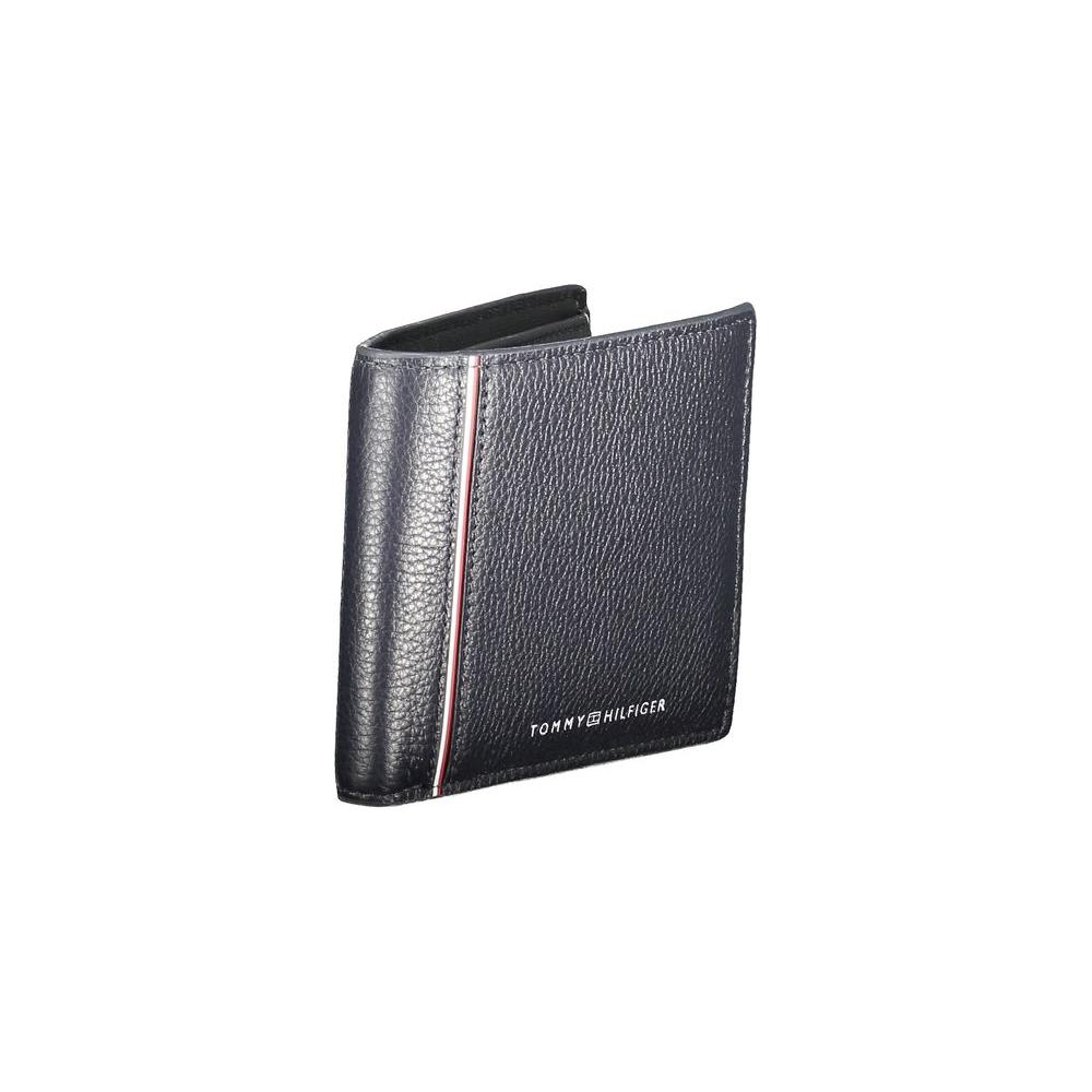 Tommy Hilfiger Blue Leather Men Wallet