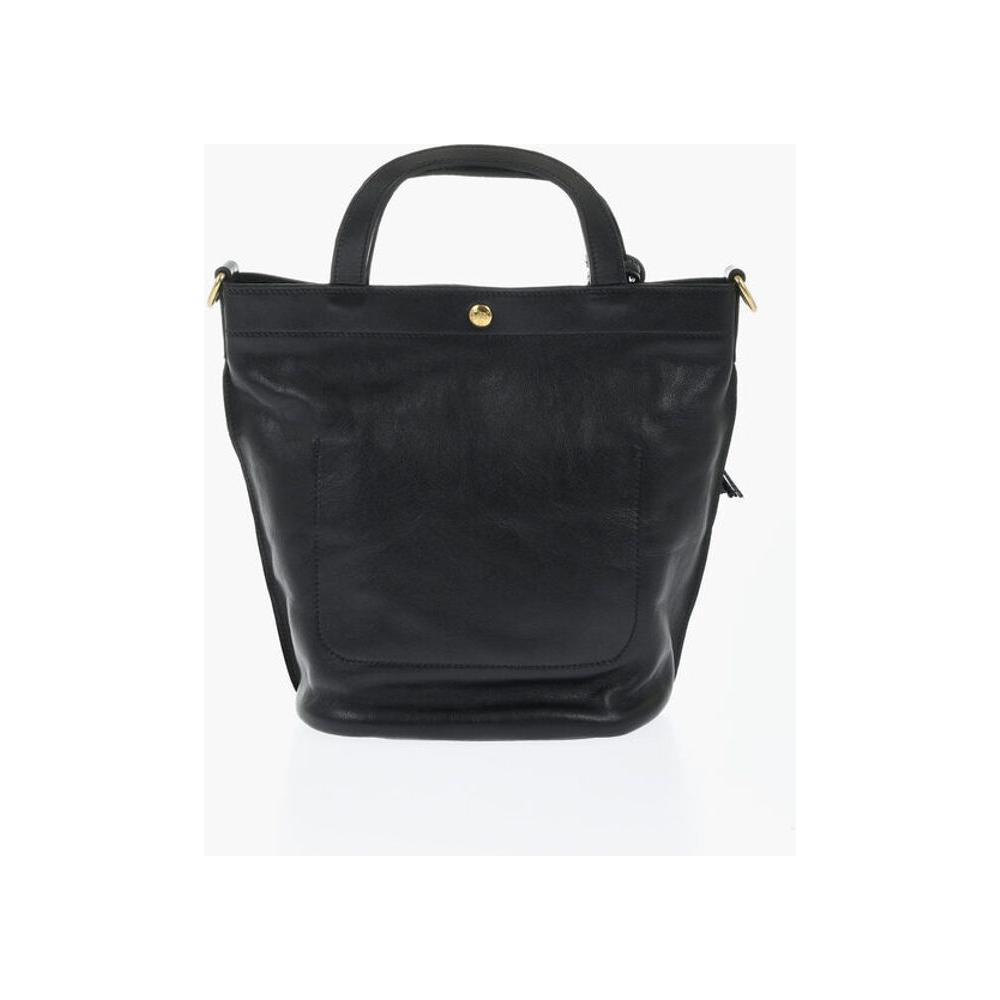 Il Bisonte Textured Leather Bucket Bag