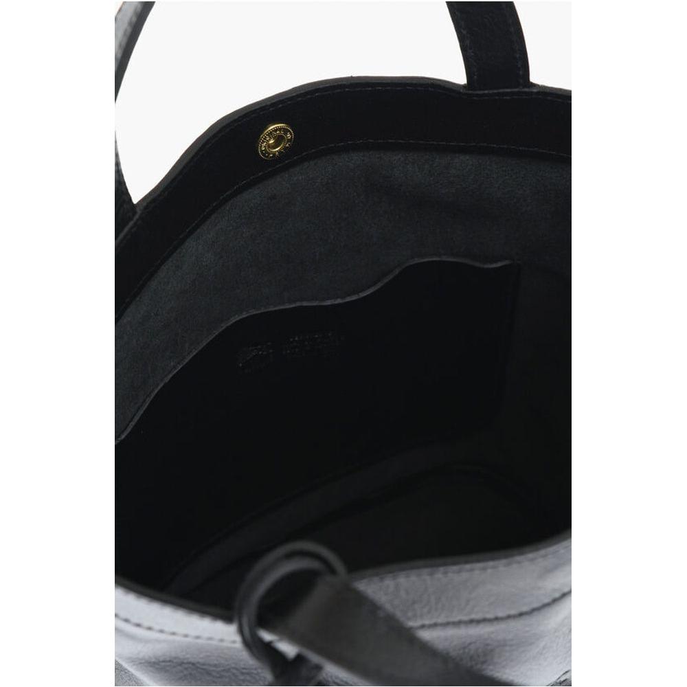 Il Bisonte Textured Leather Bucket Bag