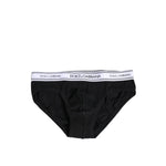 Dolce & Gabbana Black Cotton Stretch Regular Brief Underwear BIK1263-4