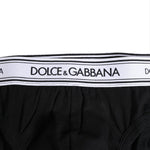 Dolce & Gabbana Black Cotton Stretch Regular Brief Underwear BIK1263-4