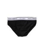 Dolce & Gabbana Black Cotton Stretch Regular Brief Underwear BIK1263-4