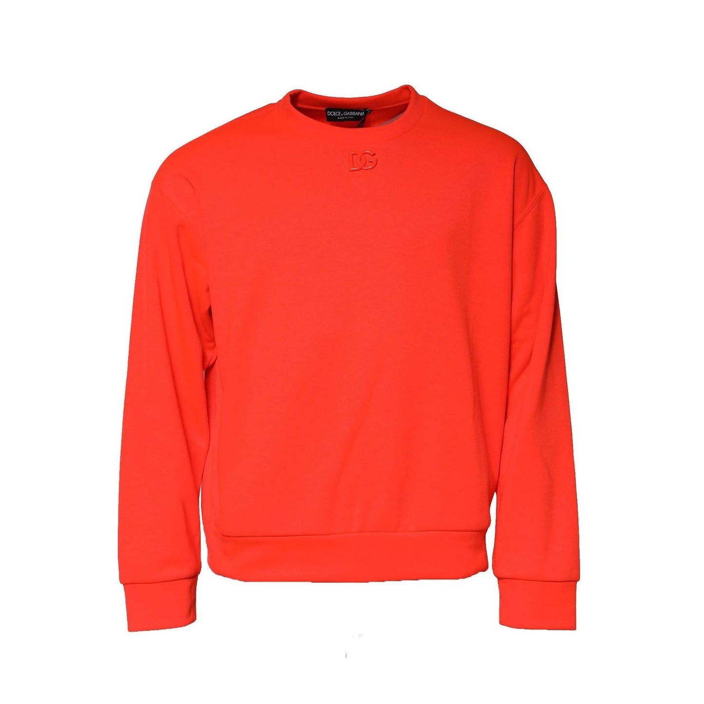Dolce & Gabbana Orange Polyester DG Logo Sweatshirt Sweater TSH90525-48