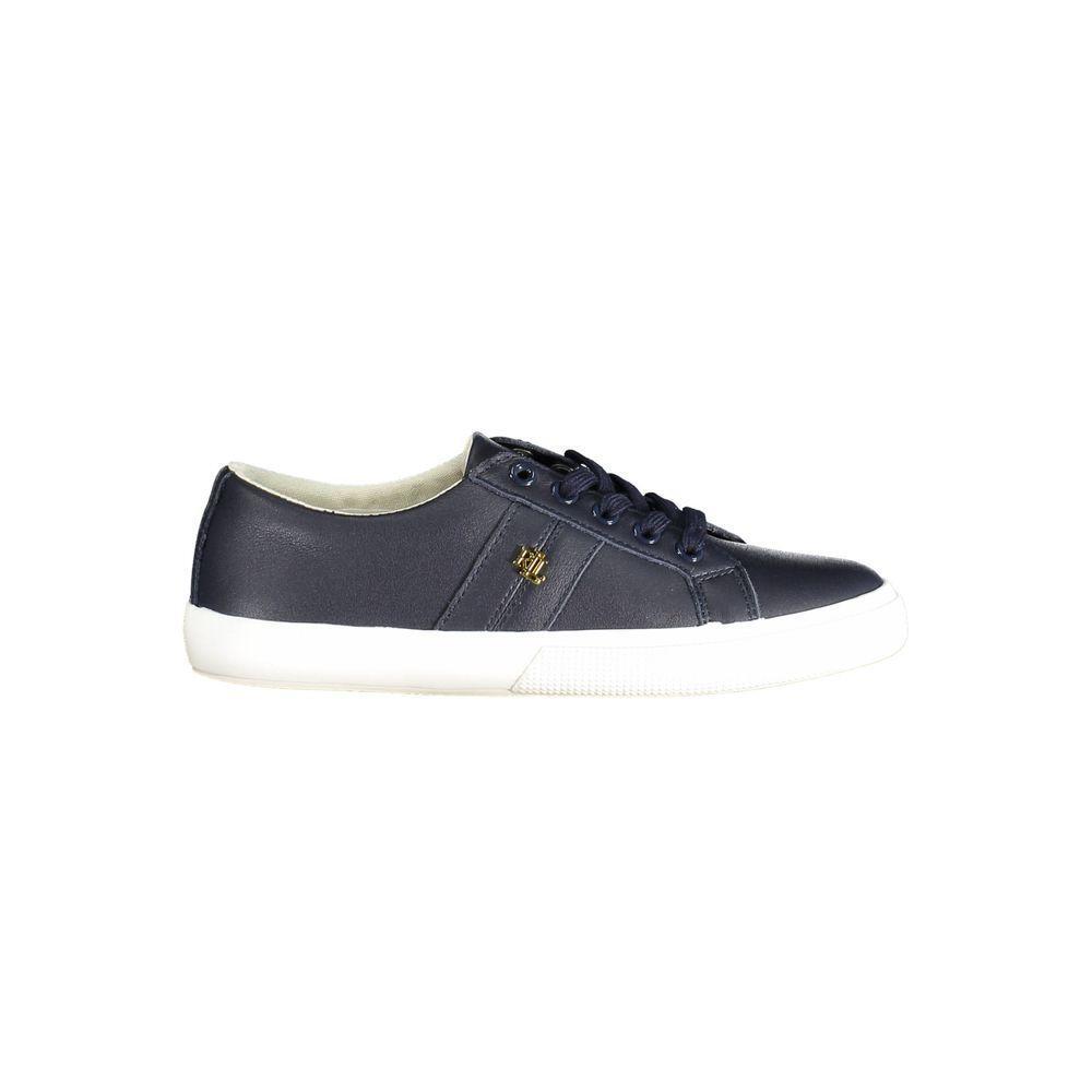 Ralph Lauren Blue Leather Women Sneaker RA-37870-EU40/US10