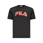 Fila Black Cotton Men T-Shirt