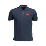 La Martina Elegant Blue Short-Sleeved Polo