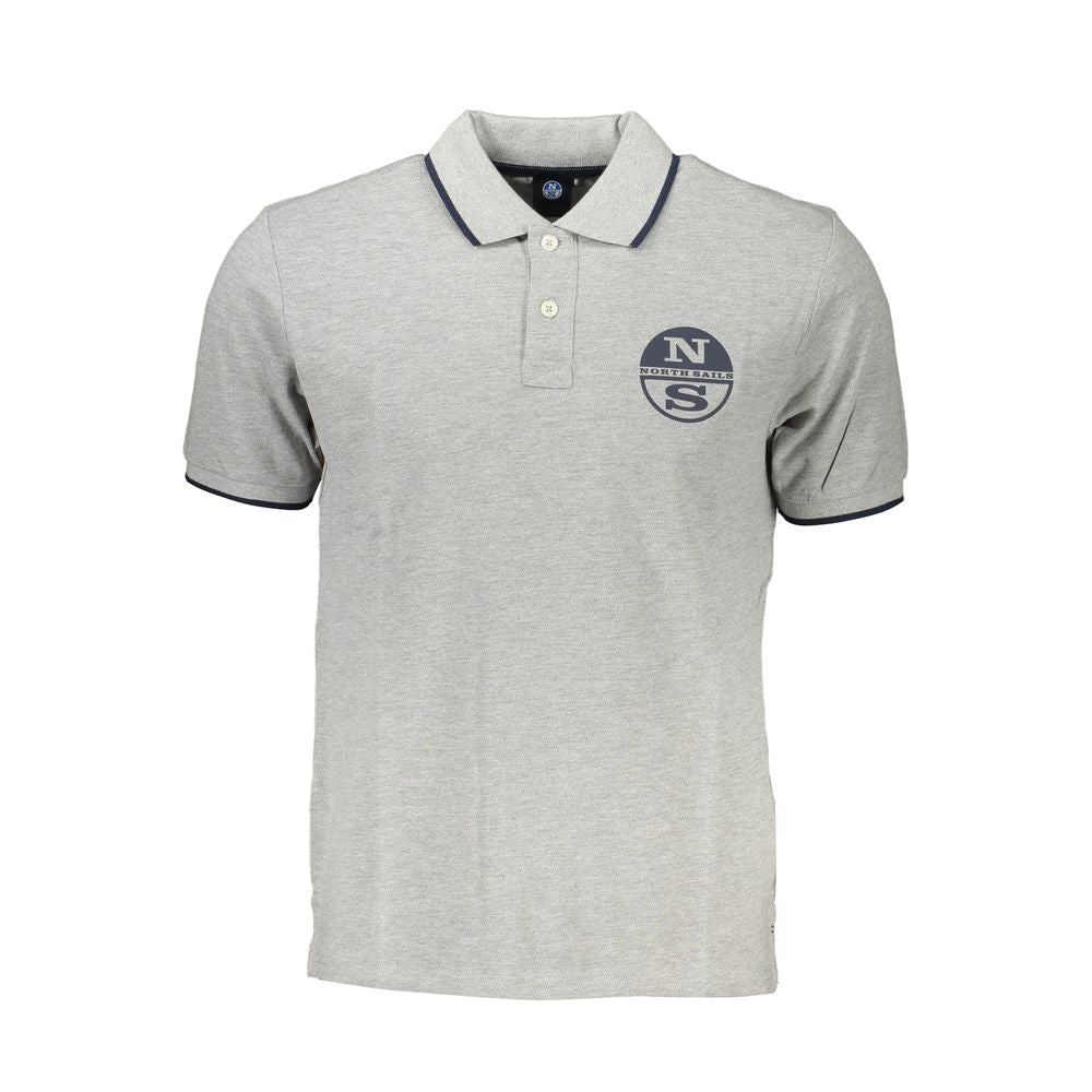 North Sails Brown Cotton Men Polo Shirt NO-27333-S