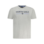 North Sails Brown Cotton Men T-Shirt NO-35056-S