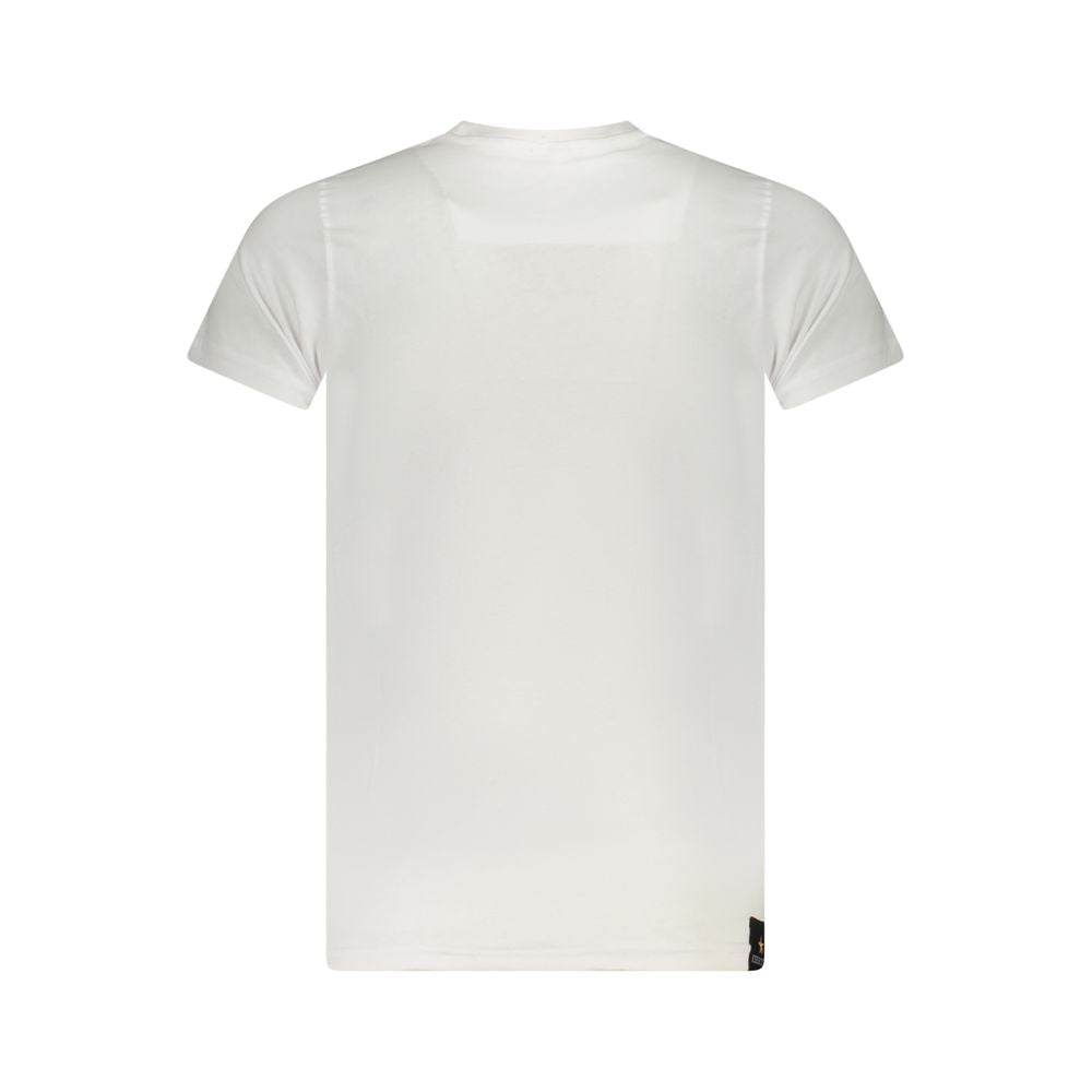 Accademia Militare White Cotton T-Shirt with short sleeves and crew neck.