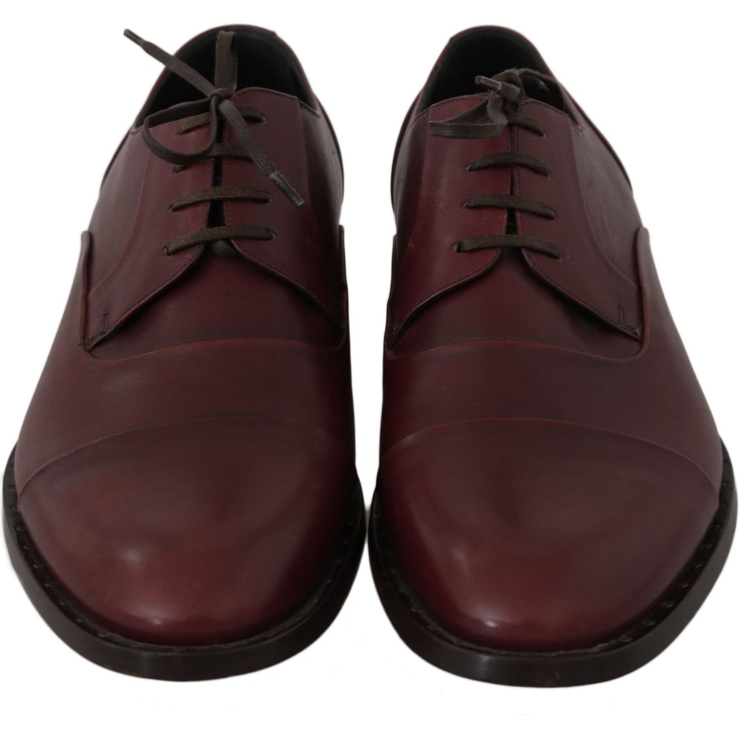 Dolce & Gabbana Elegant Bordeaux Leather Dress Shoes Dolce & Gabbana Dark Slate Gray