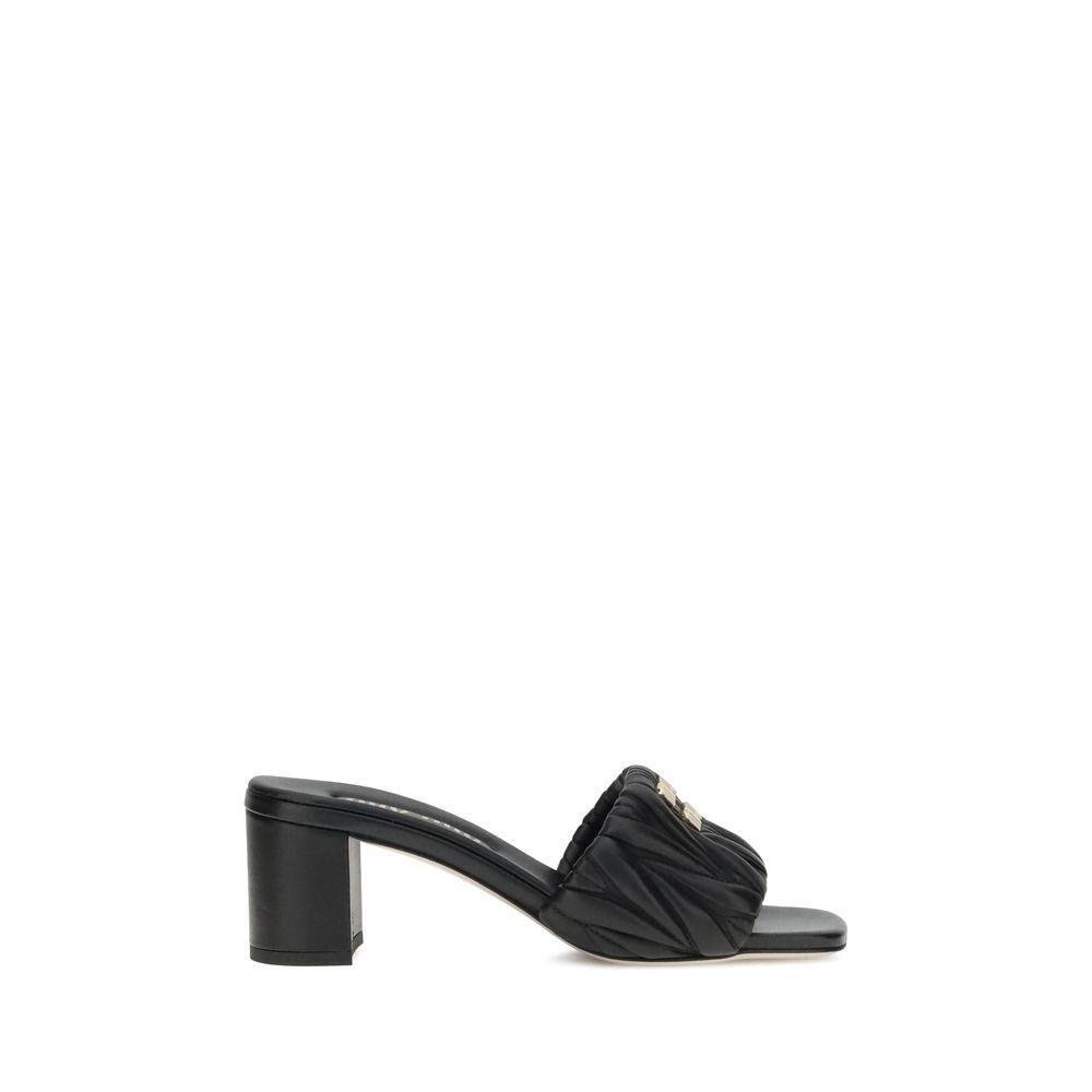 Miu Miu Logoed Sandals MI-5XX657F05588TF0002-EU36.5/US6.5