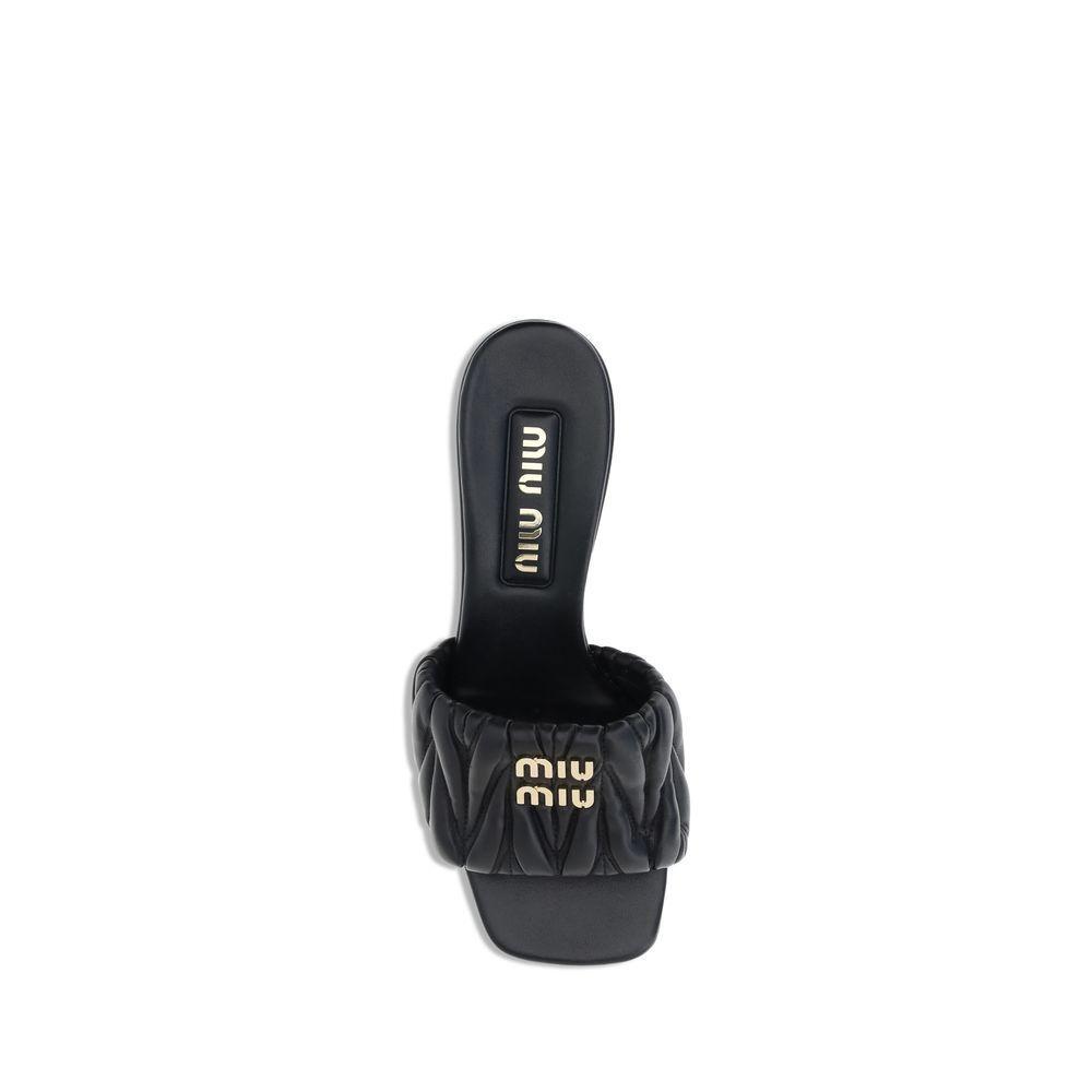 Miu Miu Logoed Sandals MI-5XX657F05588TF0002-EU36.5/US6.5