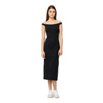 Hinnominate Black Cotton Dress HI-15611-S