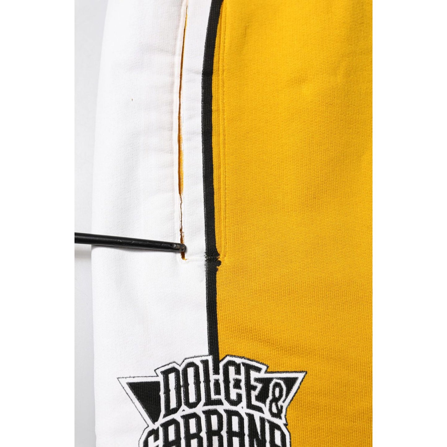 Dolce & Gabbana Yellow 100% Cotton Sweatpants Jogger Pants PAN76383-48