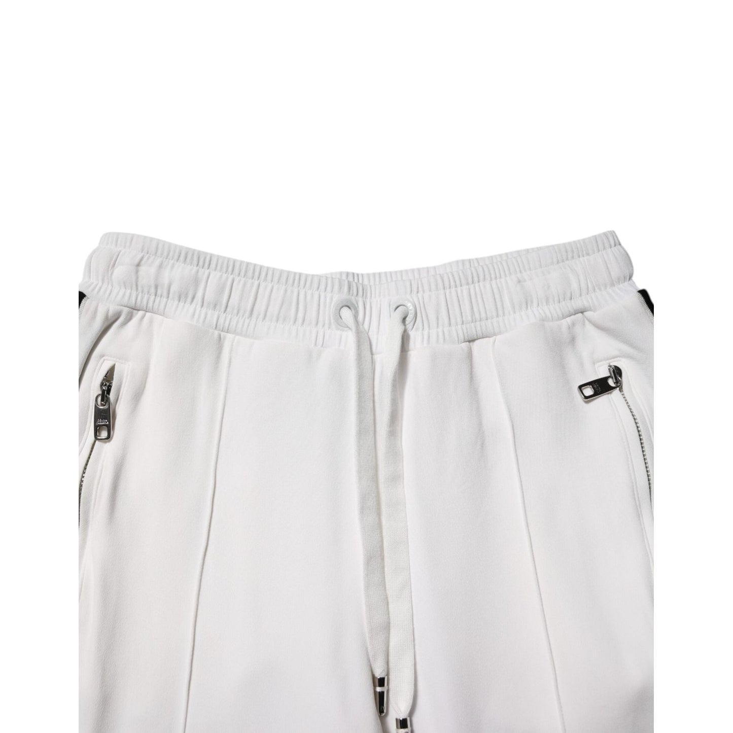 Dolce & Gabbana White Viscose Jogger Sweatpants Pants