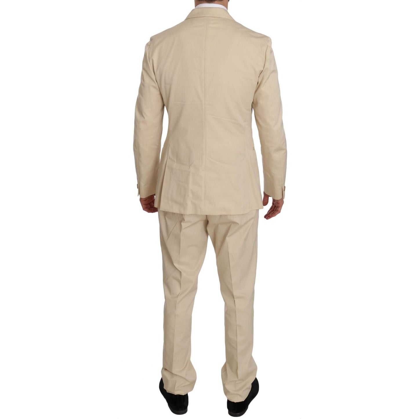 Romeo Gigli Beige Two-Piece Suit with Classic Elegance Suit Romeo Gigli Tan