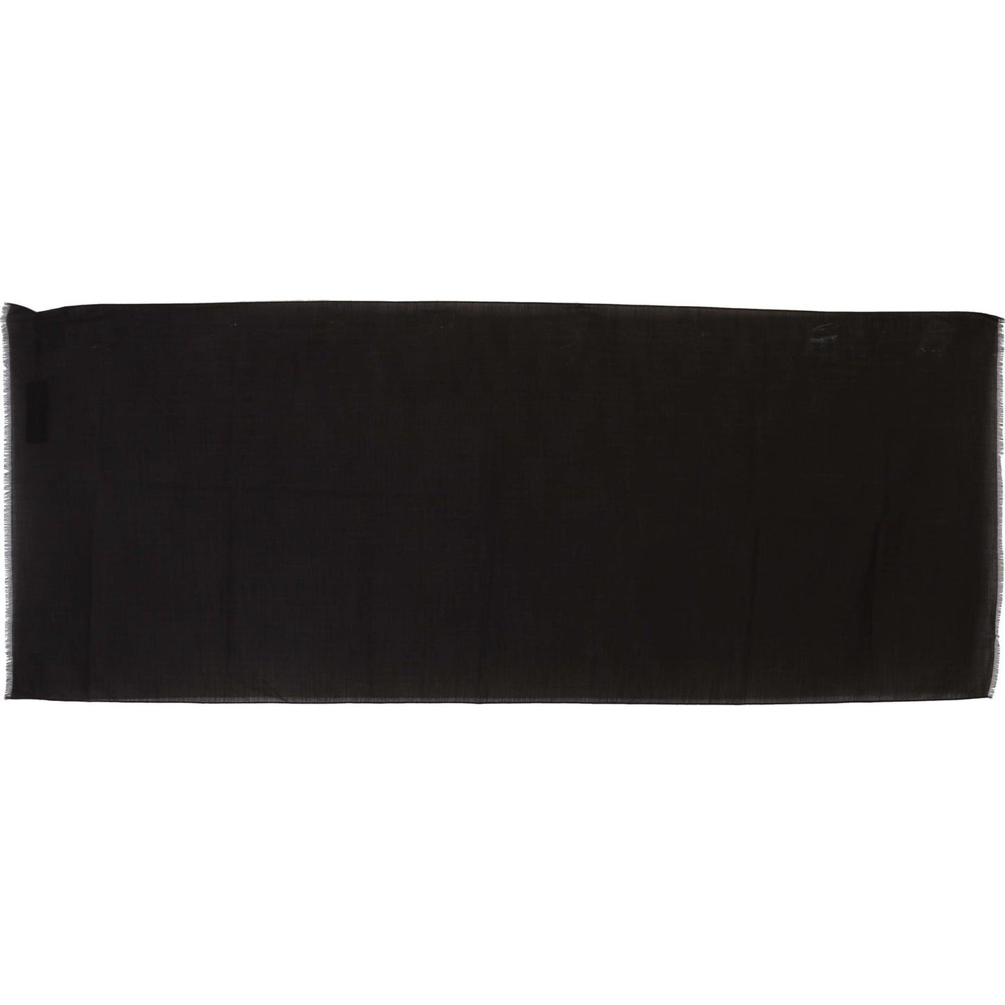 Dolce & Gabbana Elegant Striped Wool Men's Scarf Wool Wrap Shawls Dolce & Gabbana Black