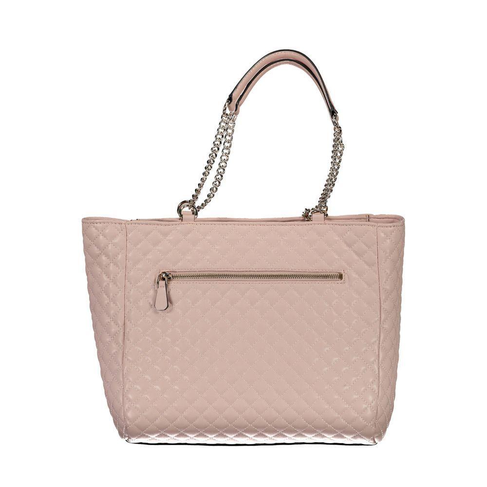 Guess Jeans Pink Polyethylene Handbag