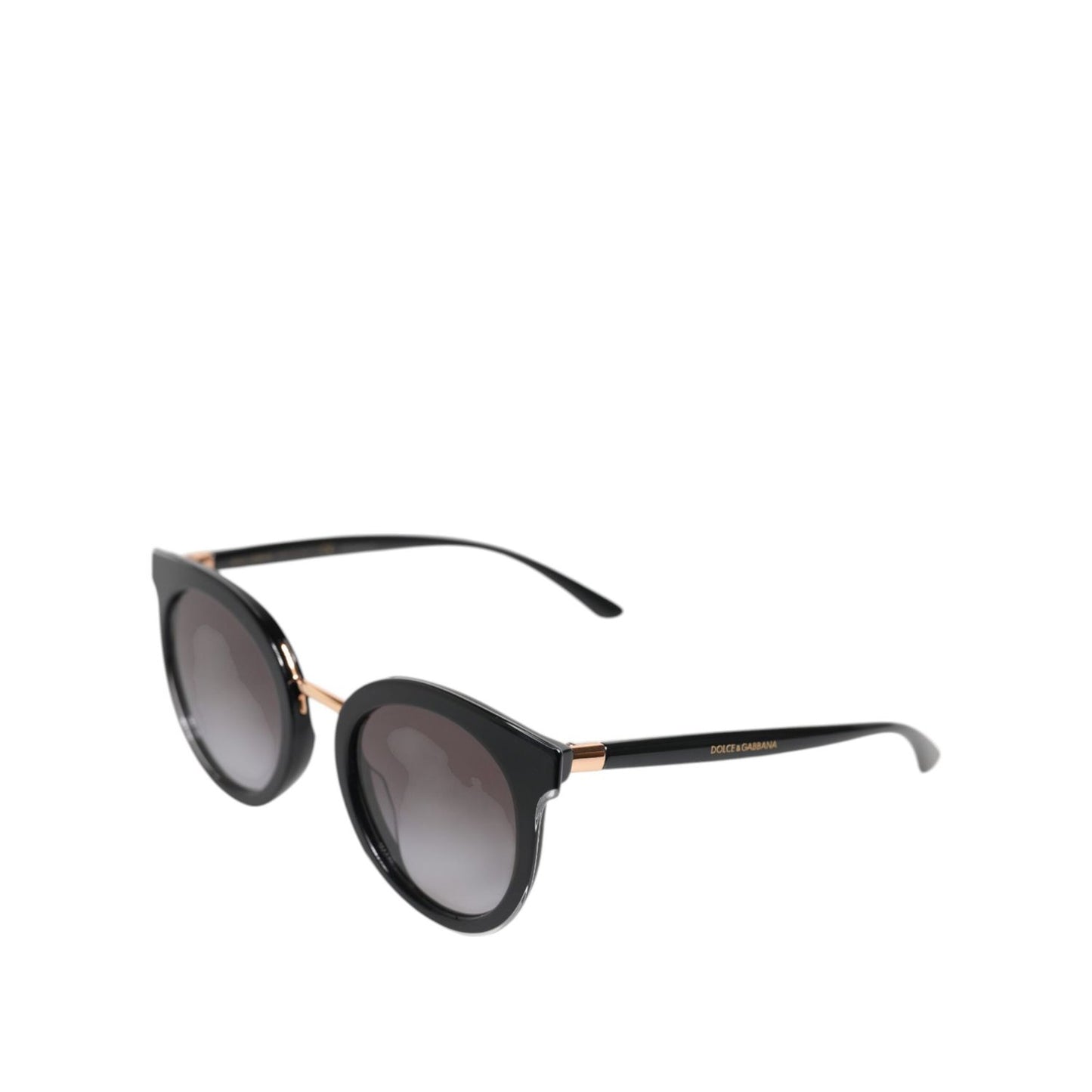 Dolce & Gabbana Black Transparent Trim Round DG4371-F Eyewear Sunglasses