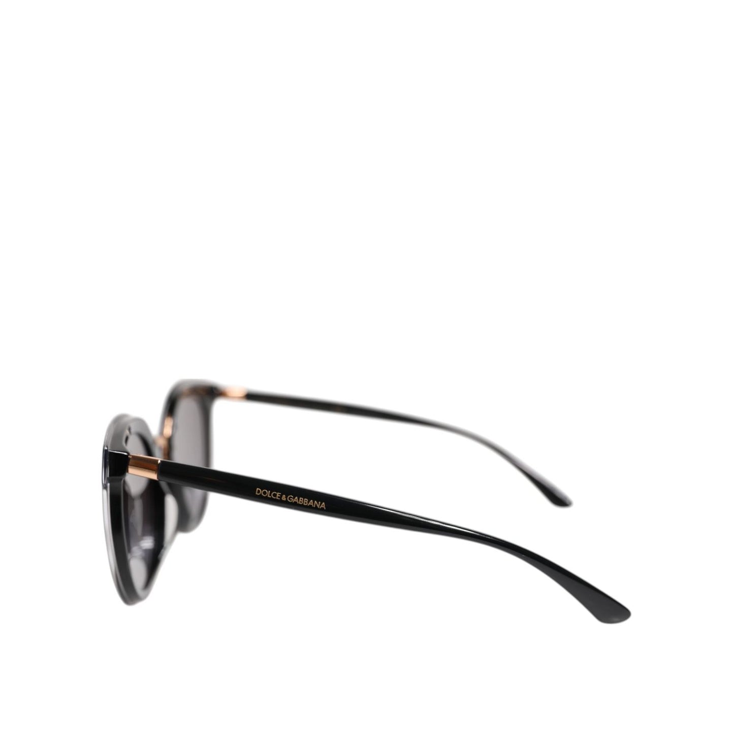 Dolce & Gabbana Black Transparent Trim Round DG4371-F Eyewear Sunglasses