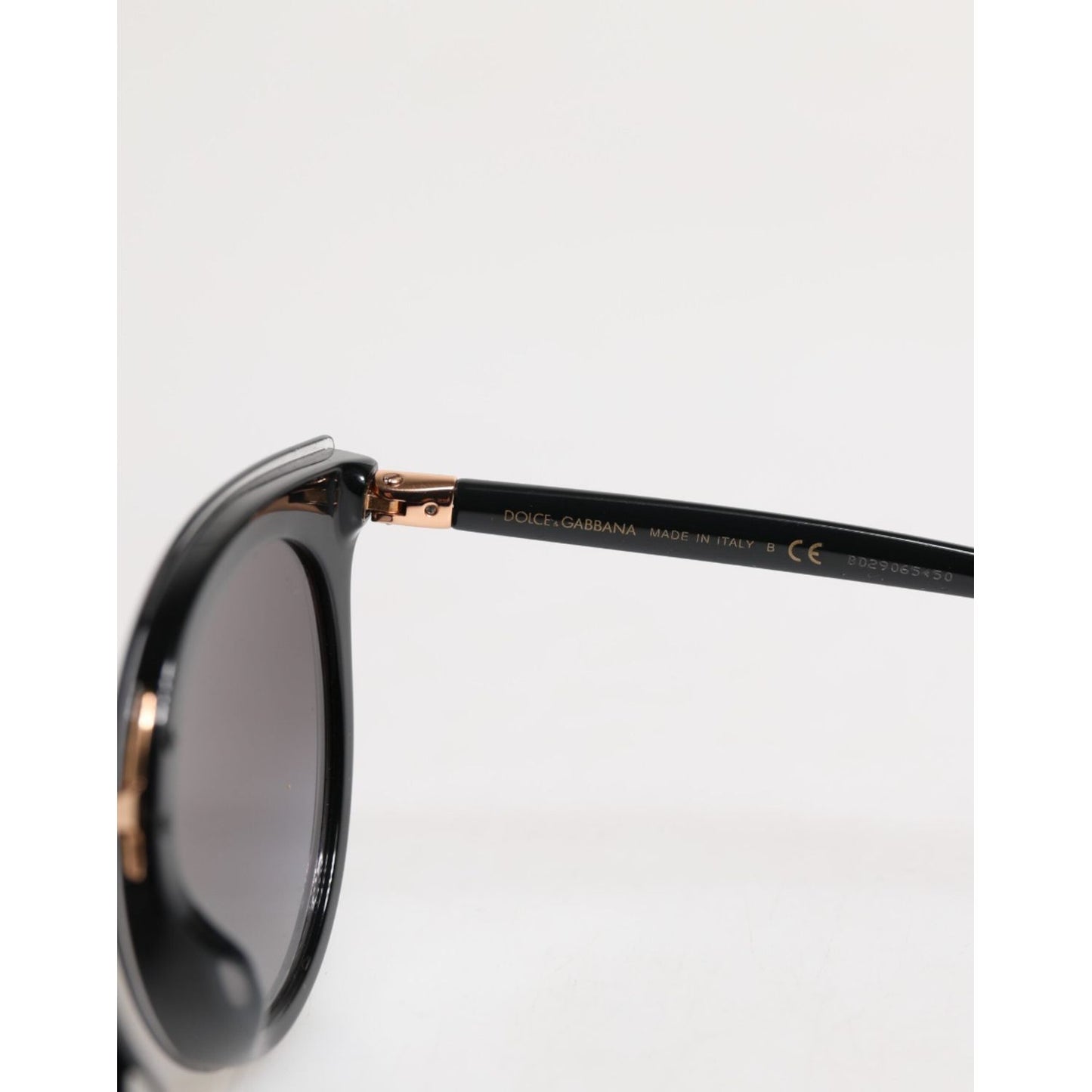 Dolce & Gabbana Black Transparent Trim Round DG4371-F Eyewear Sunglasses