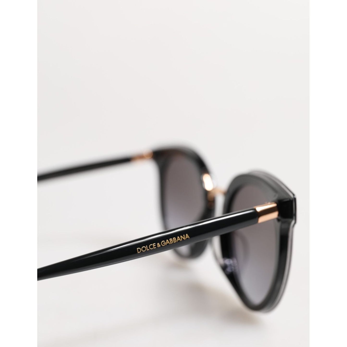 Dolce & Gabbana Black Transparent Trim Round DG4371-F Eyewear Sunglasses