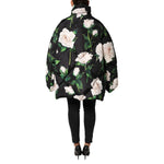 Dolce & Gabbana Black Floral Print Puffer Quilted Jacket JKT41496-46