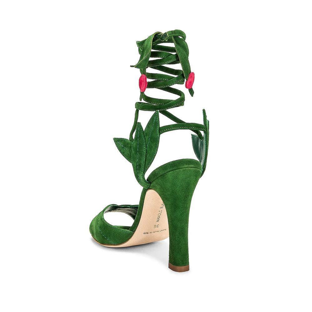 Manolo Blahnik Ossie 105 Wrap Sandals MA-8736456081620-EU36/US6