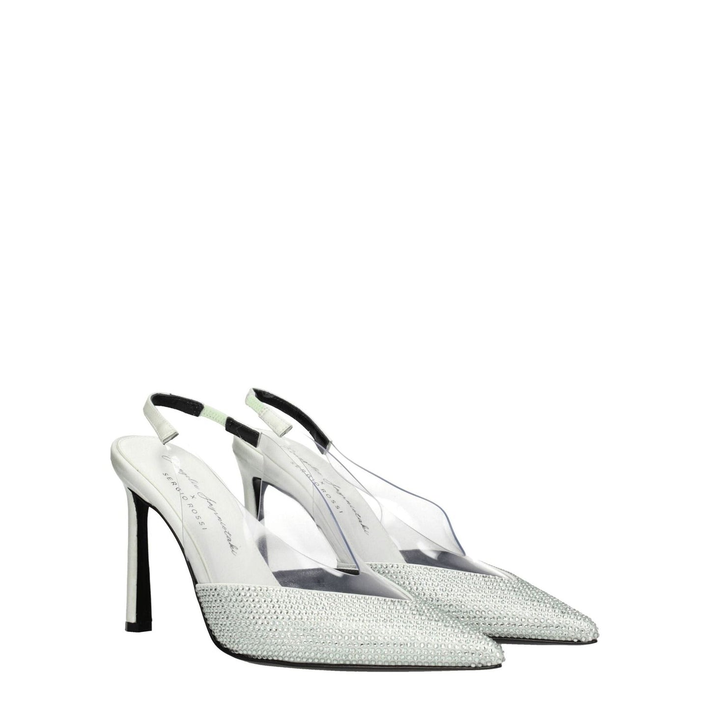 Sergio Rossi Green Satin High Heel Pumps SE-8547355984137-EU36/US6