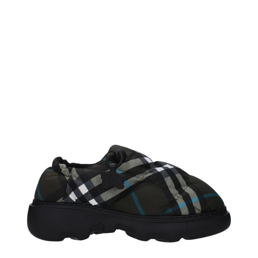 Burberry Green Fabric Slip-On Loafers BU-9492779696393-EU36/US6