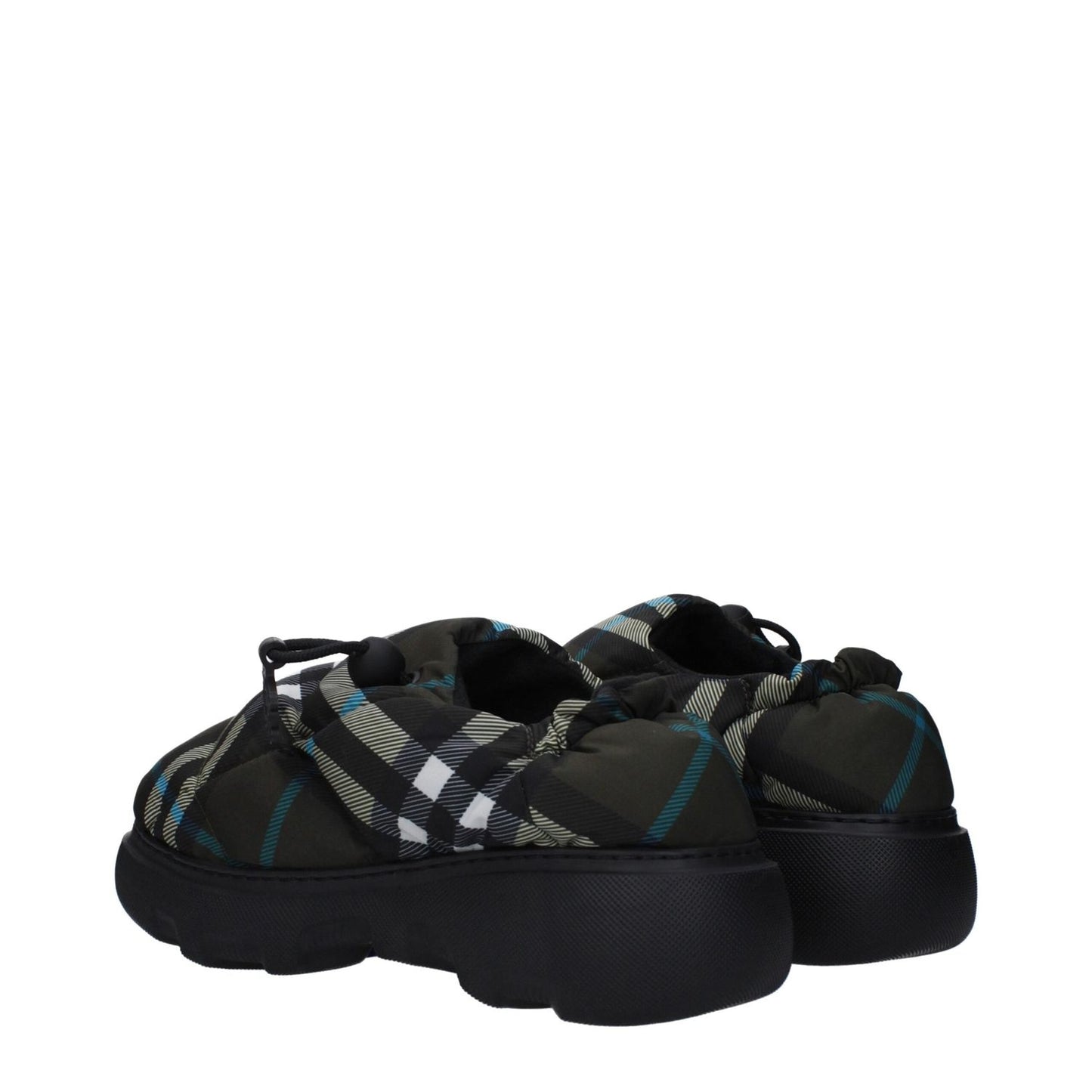 Burberry Green Fabric Slip-On Loafers BU-9492779696393-EU36/US6