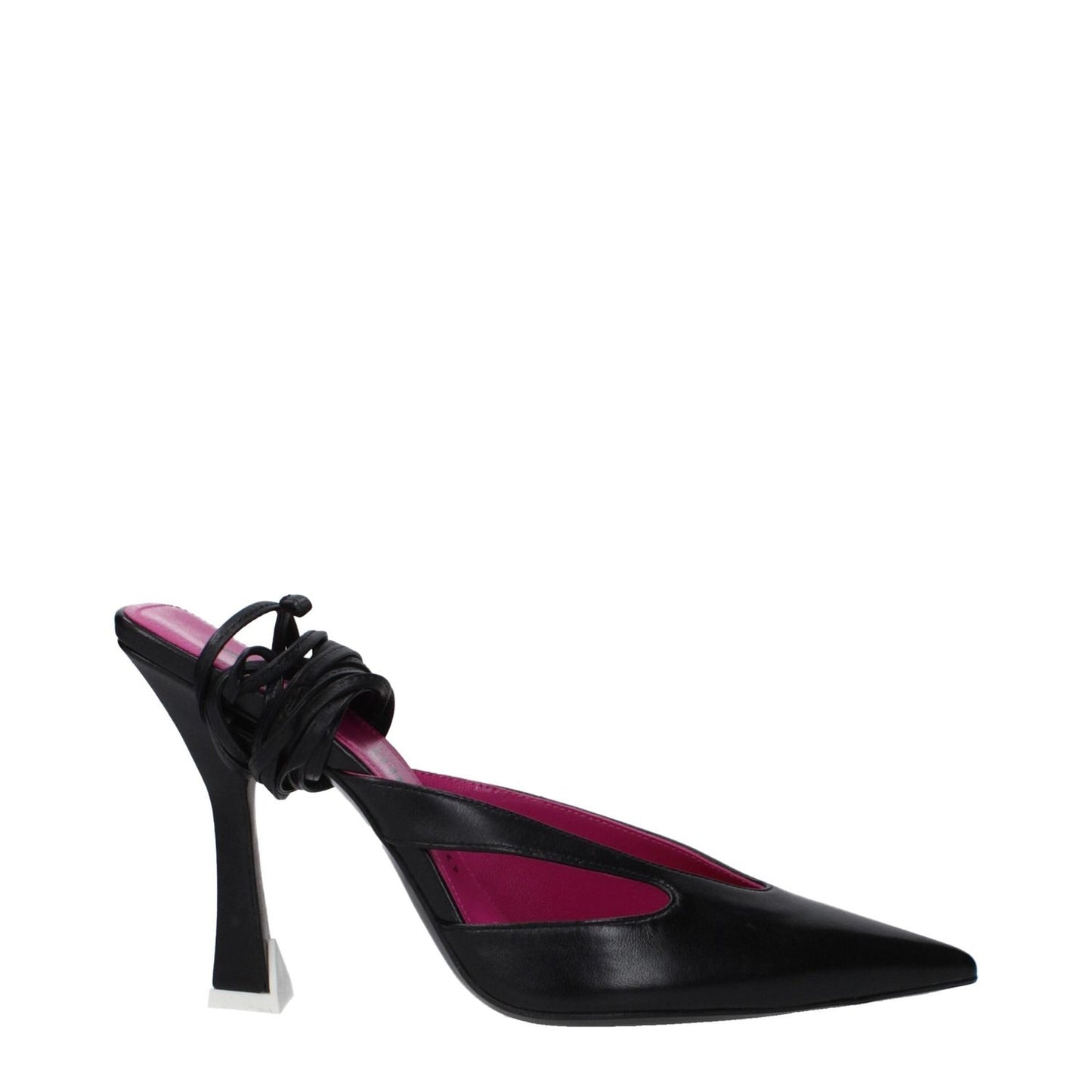 The Attico Black Leather Stiletto Heels Sandals TH-10031370764553-EU36/US6