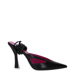 The Attico Black Leather Stiletto Heels Sandals TH-10031370764553-EU36/US6
