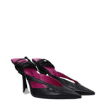 The Attico Black Leather Stiletto Heels Sandals TH-10031370764553-EU36/US6