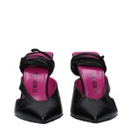 The Attico Black Leather Stiletto Heels Sandals TH-10031370764553-EU36/US6