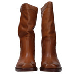 Isabel Marant Brown Leather Ankle Boots IS-10031429353737-EU36/US6