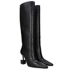 Jacquemus Black Leather High Heel Boots JA-10031476179209-EU40/US10