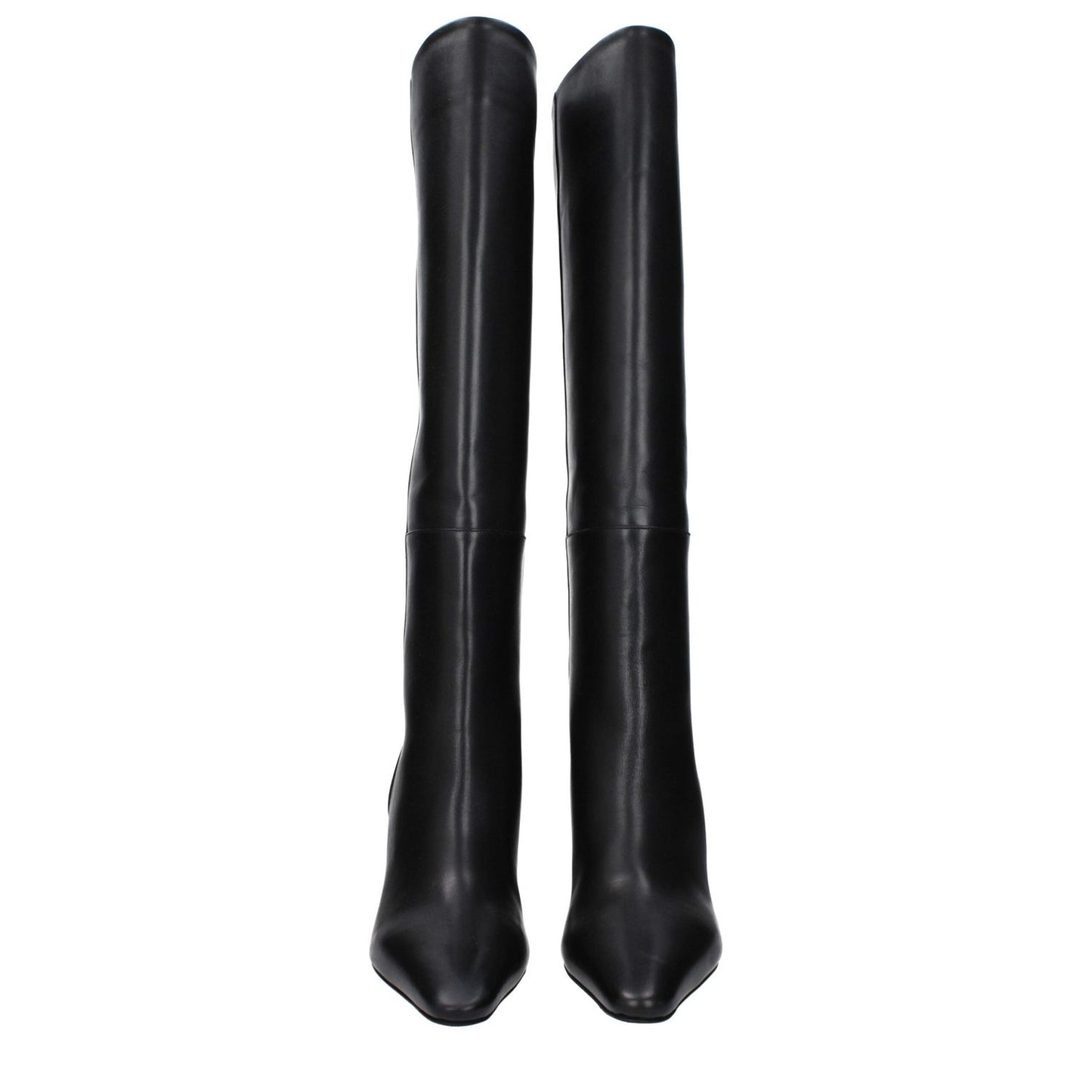 Jacquemus Black Leather High Heel Boots JA-10031476179209-EU40/US10